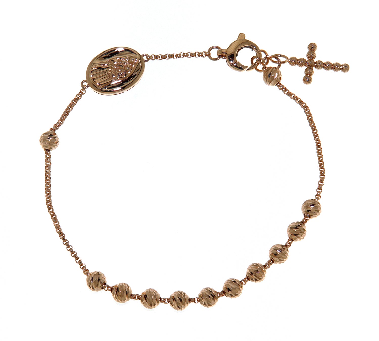 Rose Gold Rosary Bracelet