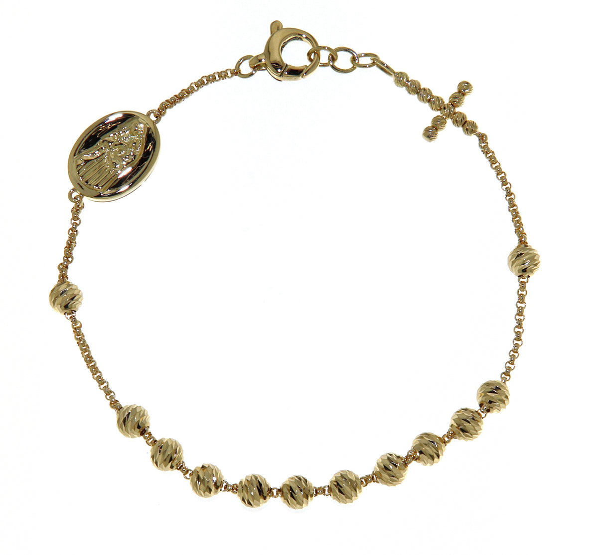 Yellow Gold Rosary Bracelet