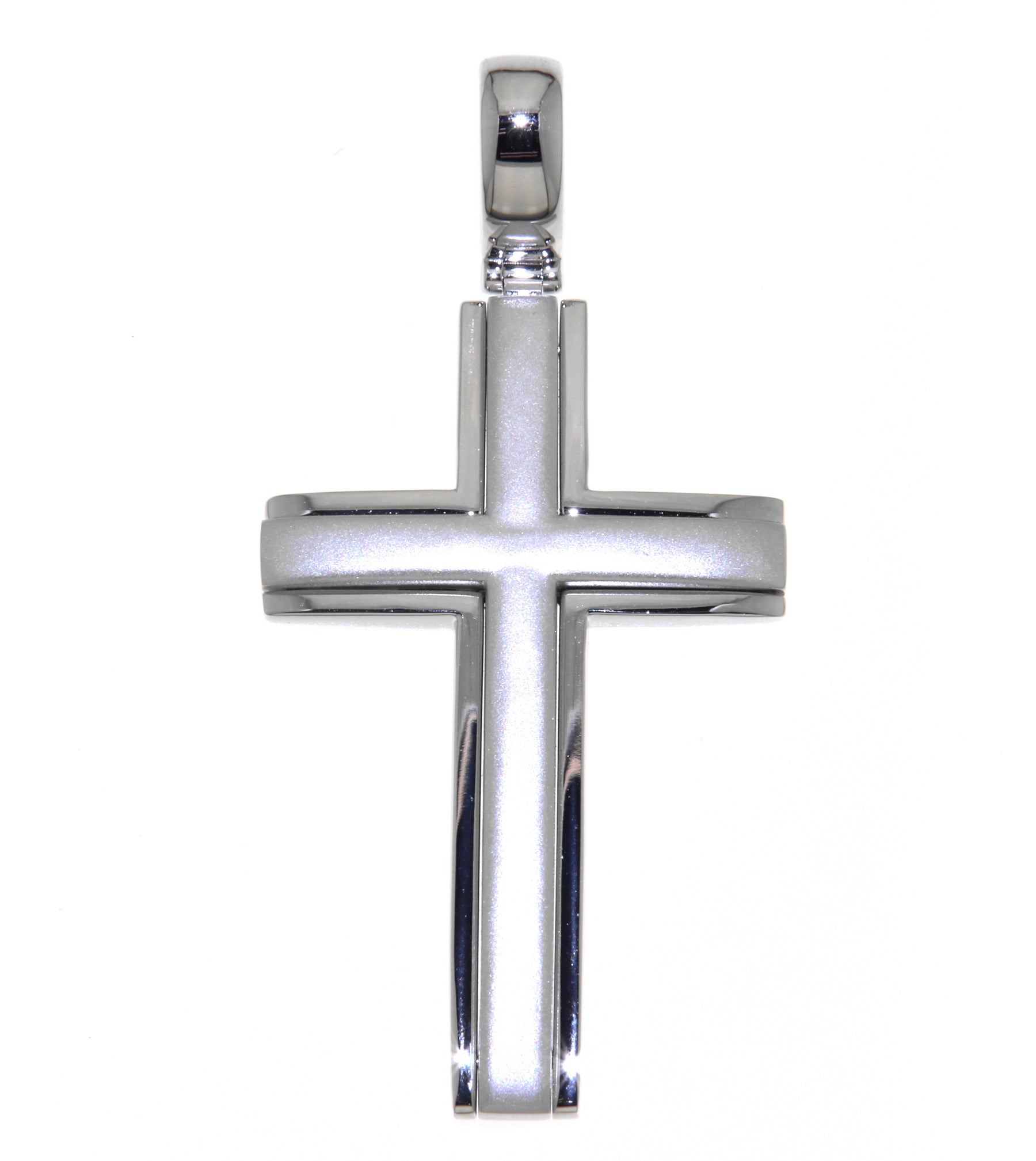 White Gold Cross Pendant