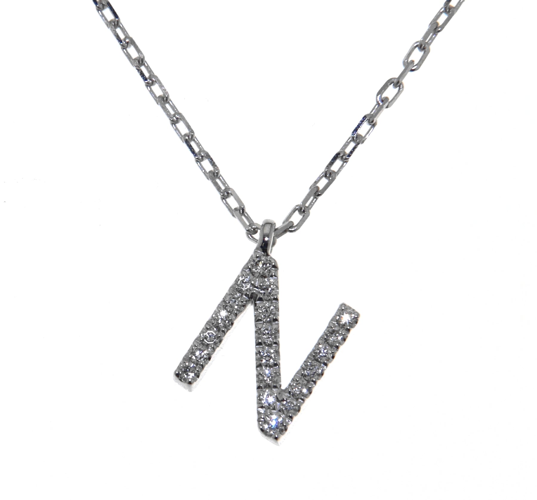 'N' Initial Diamond Necklace