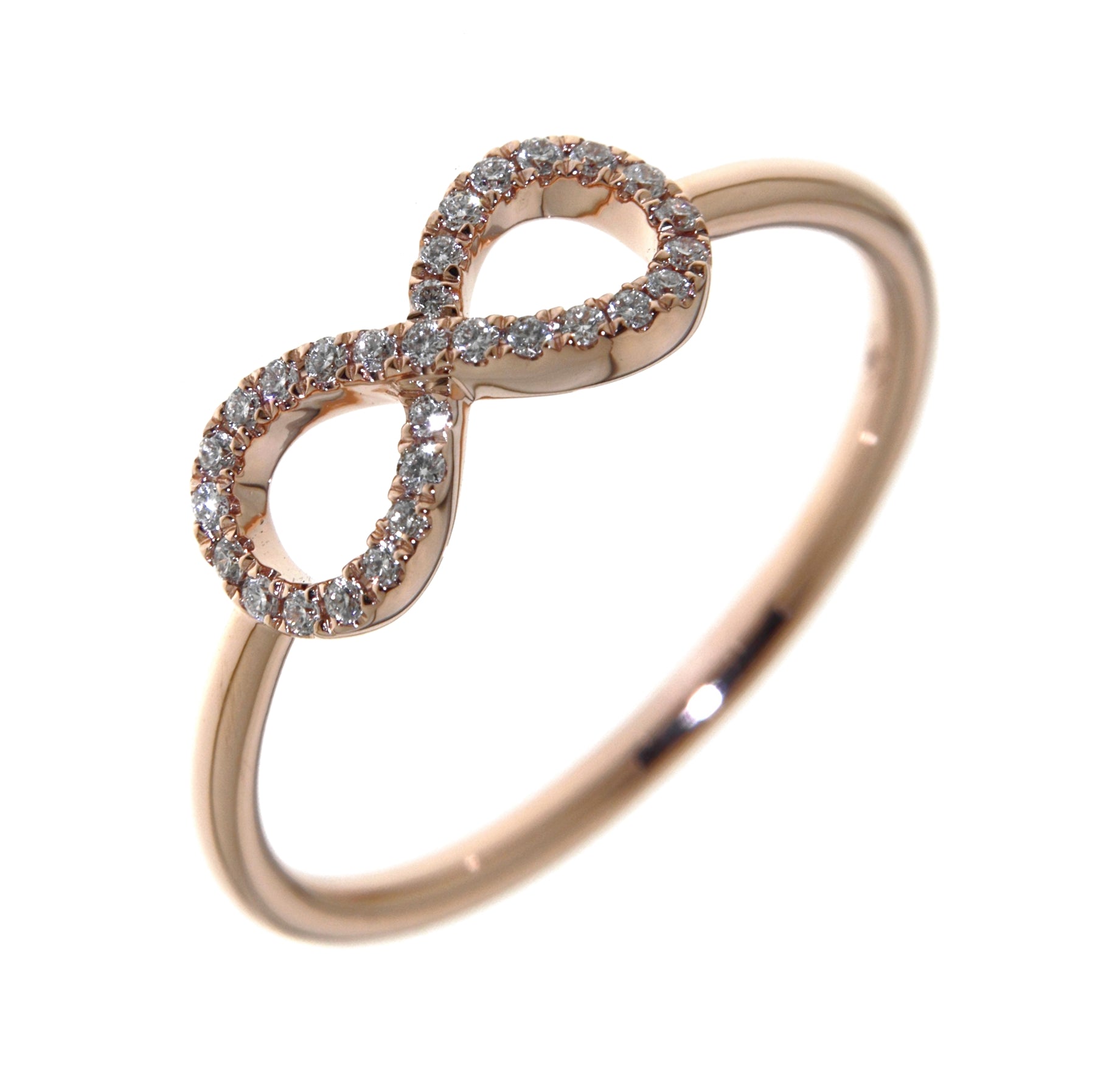 Infinity Rose Gold Diamond Ring