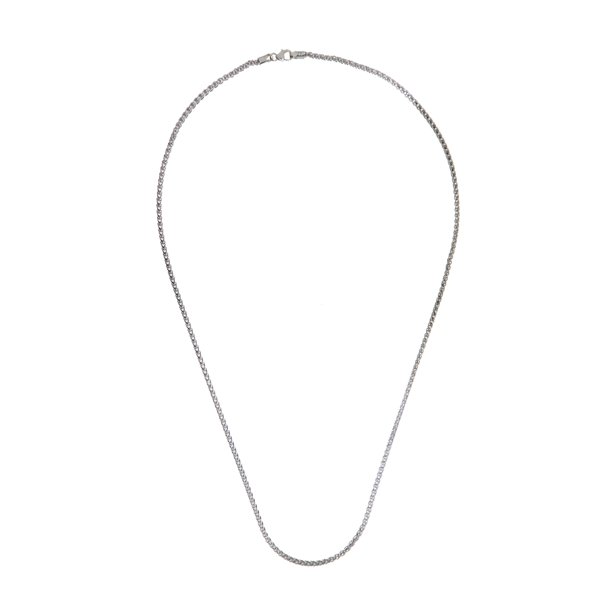 White Gold Rope Chain - 60cm