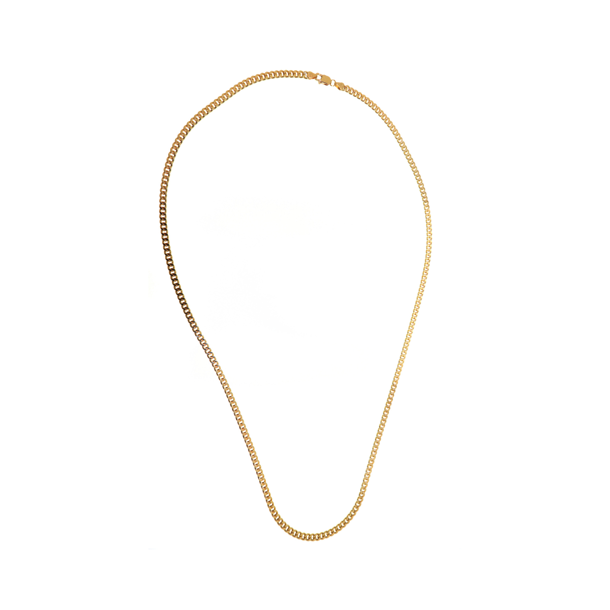 Yellow Gold Curb Chain - 60cm