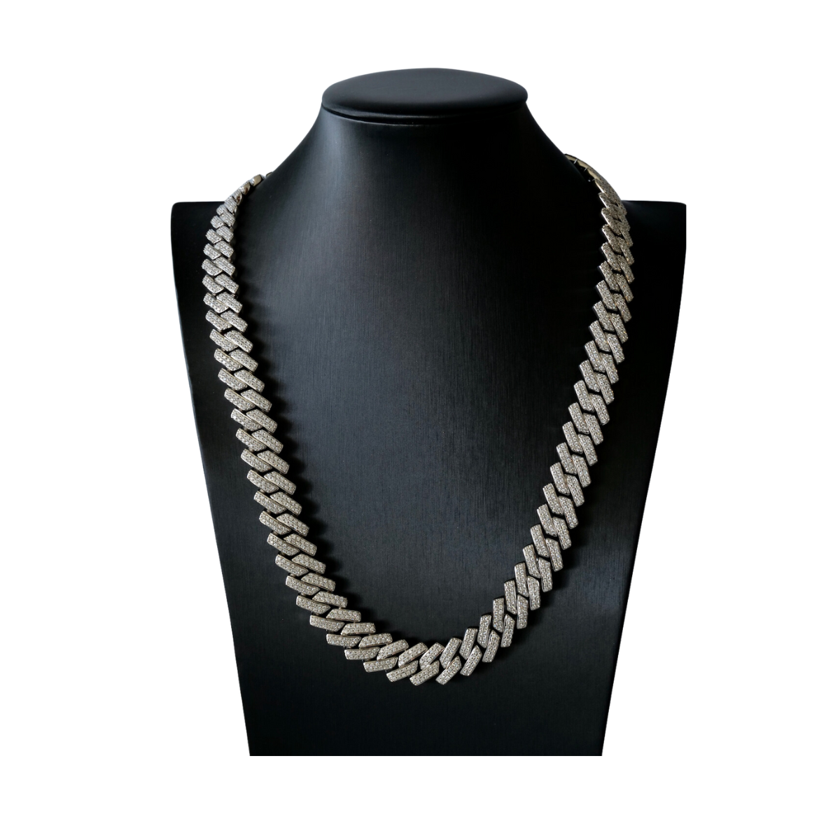 Cuban Link Chain- White Gold